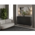Komoda 180 cm  pod TV ryflowane fronty 4D IMPRES pistacjowa zieleń